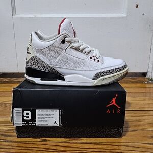 Air Jordan 3 Retro "White Cement 88"  Size 9M